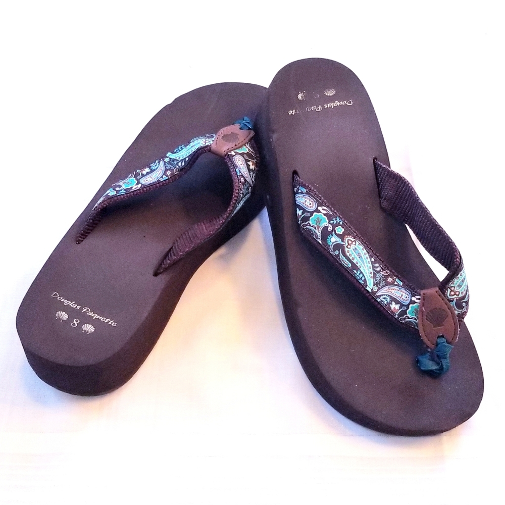 Wedge Sandals by Douglas Paquette- Size 8